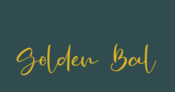 Golden Ballpoint font thumb